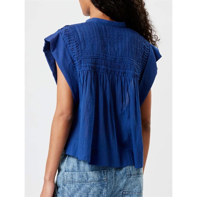 Isabel Marant Etoile LEAZA Skjorte, Indigo Blue